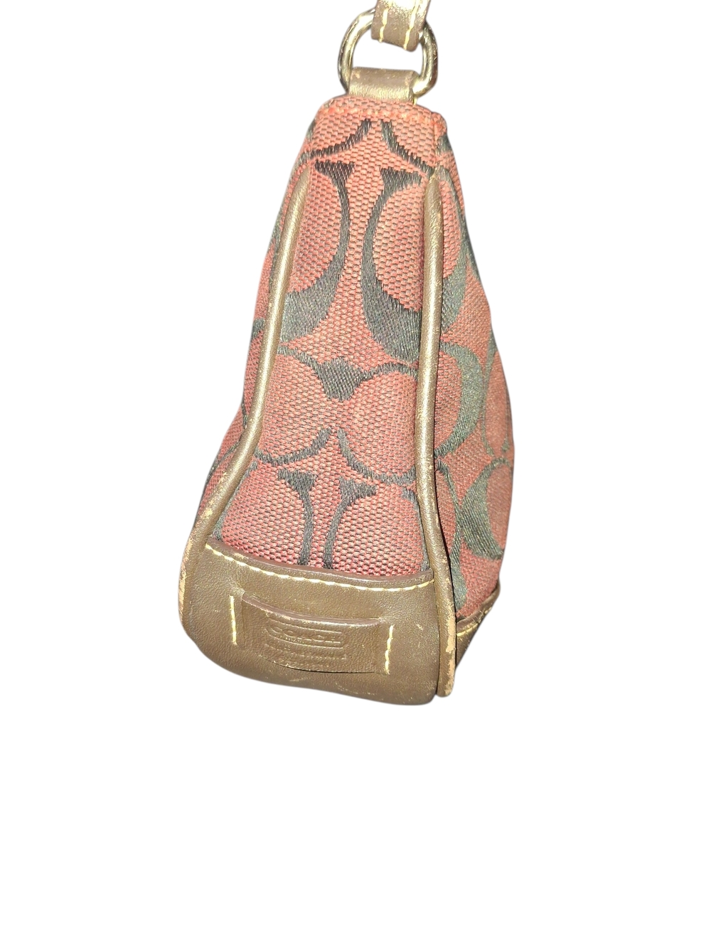 Coach Vintage Hamptom Red and Brown Signature Purse. - Picture 7 of 7